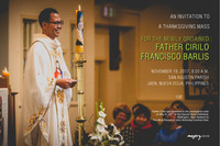 Thanksgiving Mass of Fr Cirilo Barlis Invitation 2017